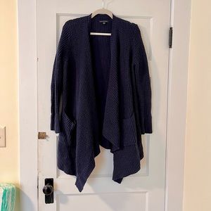American Eagle Wrap Sweater in Navy